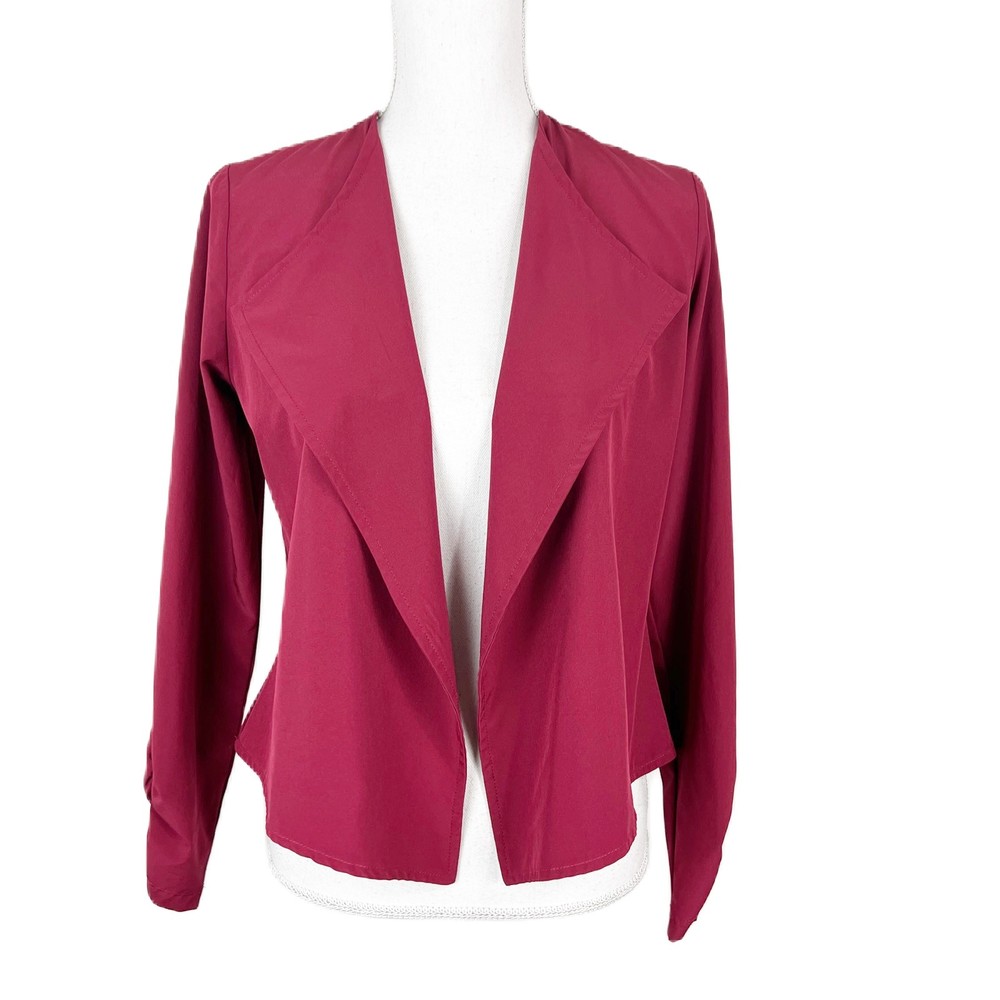 Active Blazer Women Small Red Designed in Los Angeles Open Front Coverup